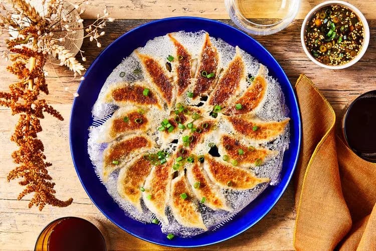 Hanetsuki Gyoza with Thanksgiving Leftovers