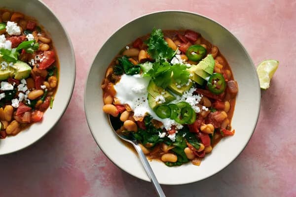 Harissa and White Bean Chili