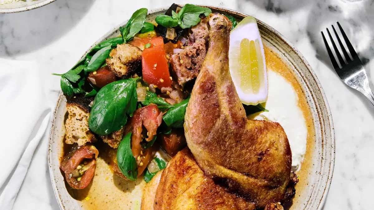 Herb-Rubbed Cast-Iron Chicken with Pan Sauce