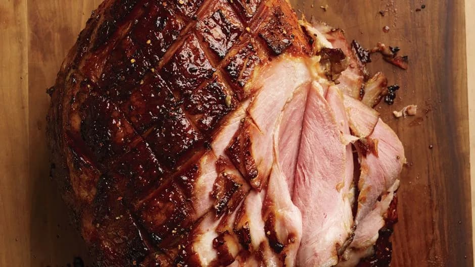 Honey-and-Rye-Glazed Ham