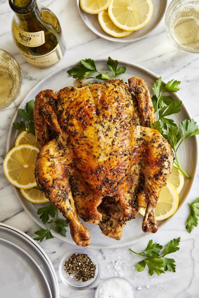 Juicy Lemon-and-Herb Roast Chicken