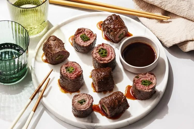 Kale-and-Scallion Negimaki