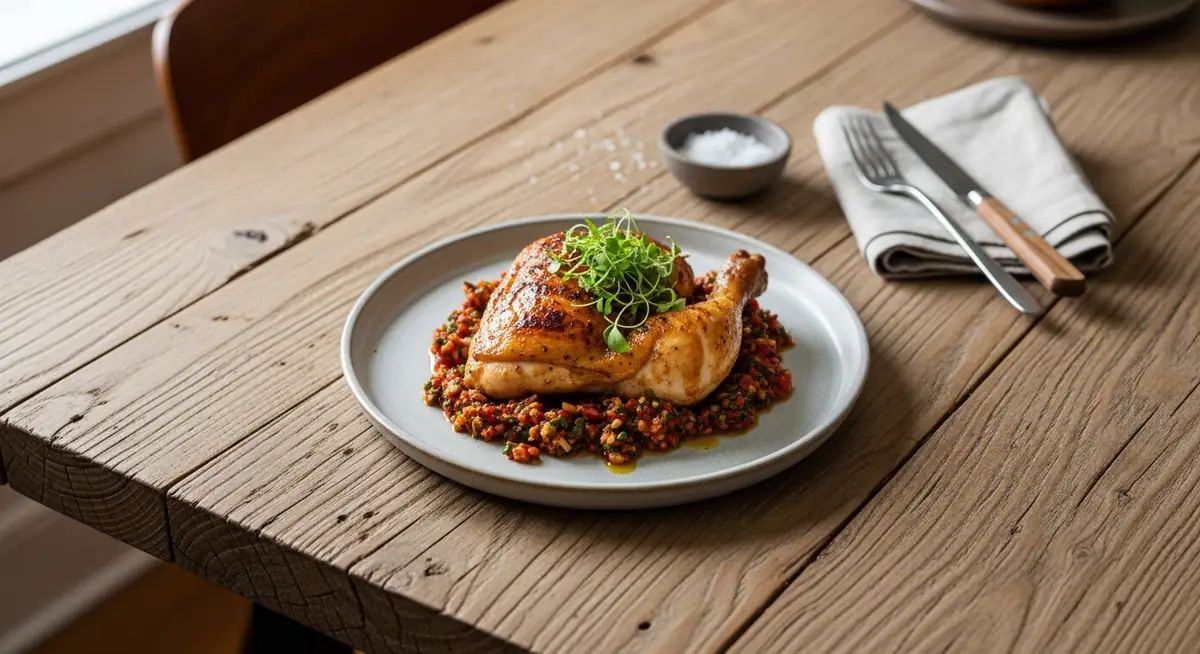 Katrina Meynink's Spice Roasted Chicken and Chimichurri