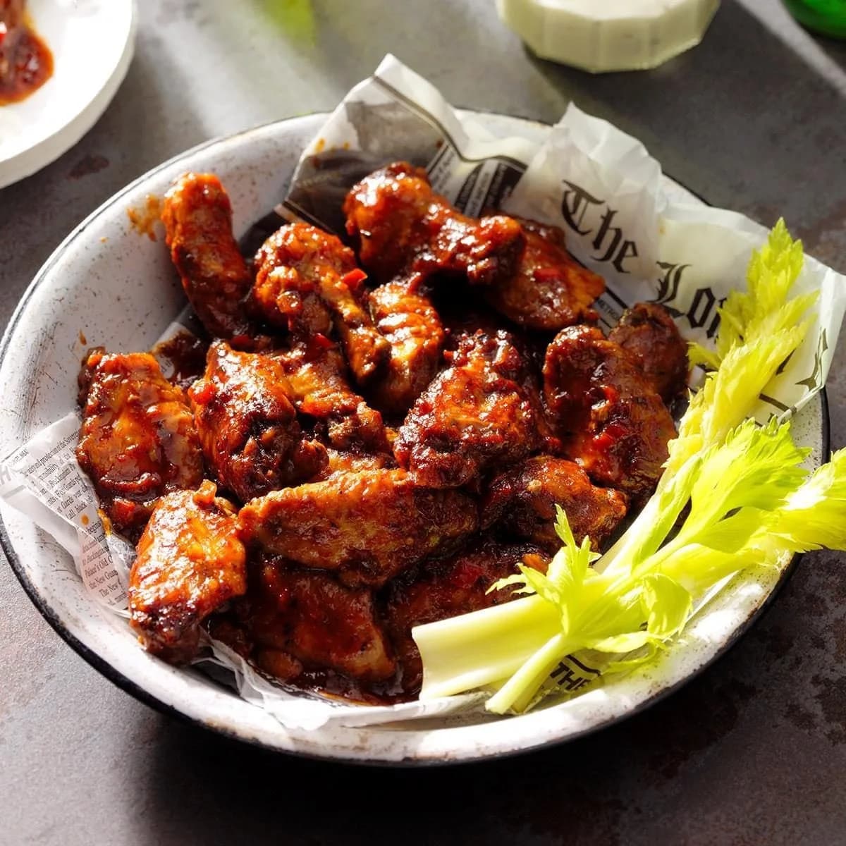 Lampe's Chicken Wings with Sweet-and-Spicy Pantry Sauce
