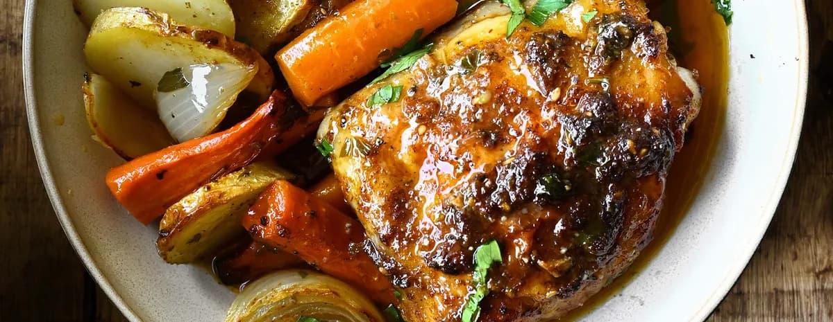 Lebanese Baked Chicken with Potatoes