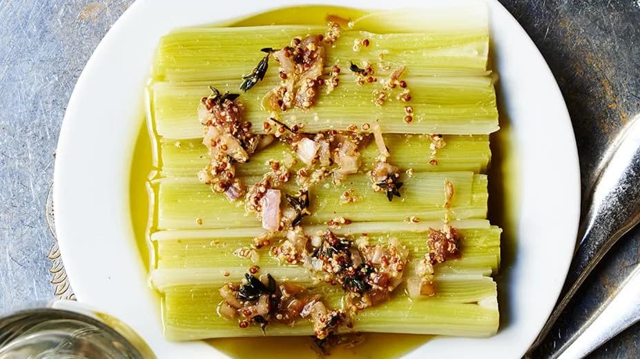 Leeks in Vinaigrette