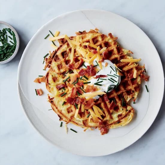 Loaded Potato Waffles