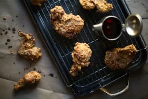 Maple-Brined Smoked Fried Chicken