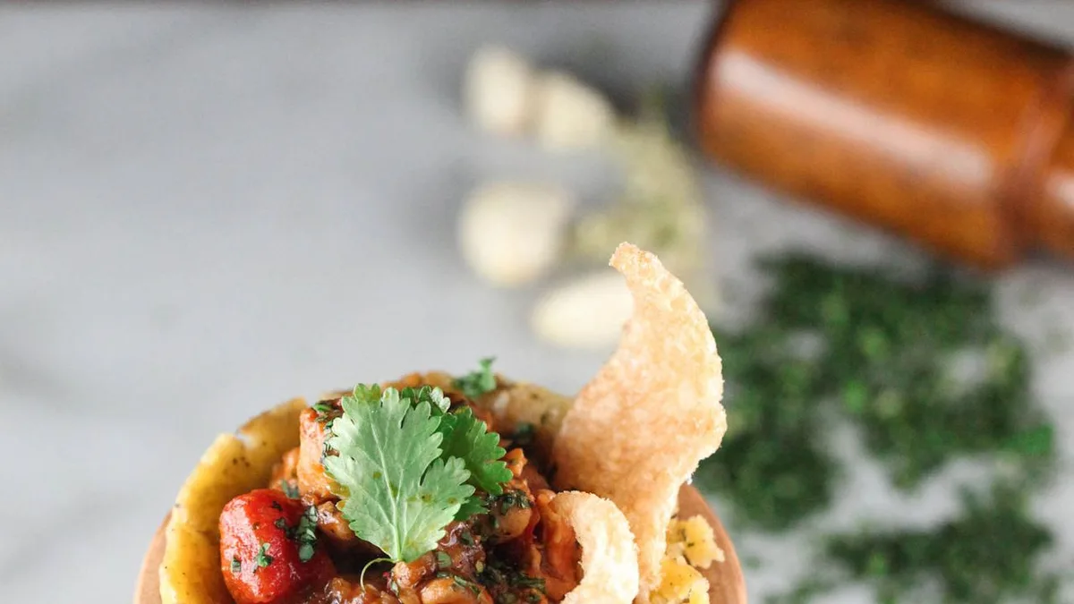 Margarita's Creole Chicken-Stuffed Mofongo