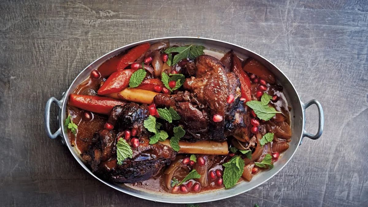 Moroccan Lamb Shanks with Pomegranate