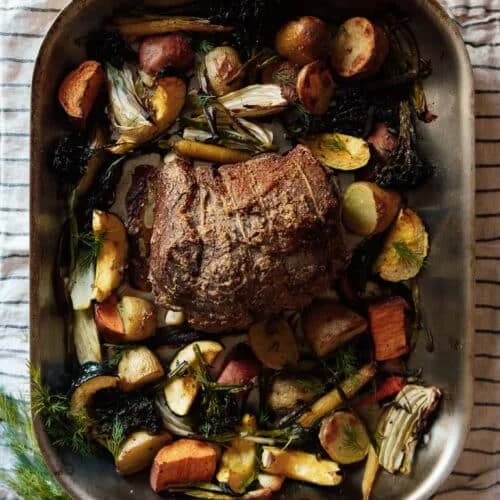 One Pan Roast Beef & Vegetables