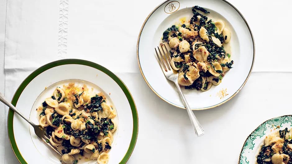 Orecchiette with Kale and Breadcrumbs
