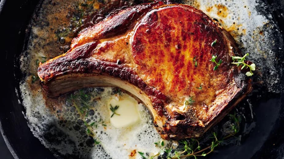 Pan-Roasted Brined Pork Chop
