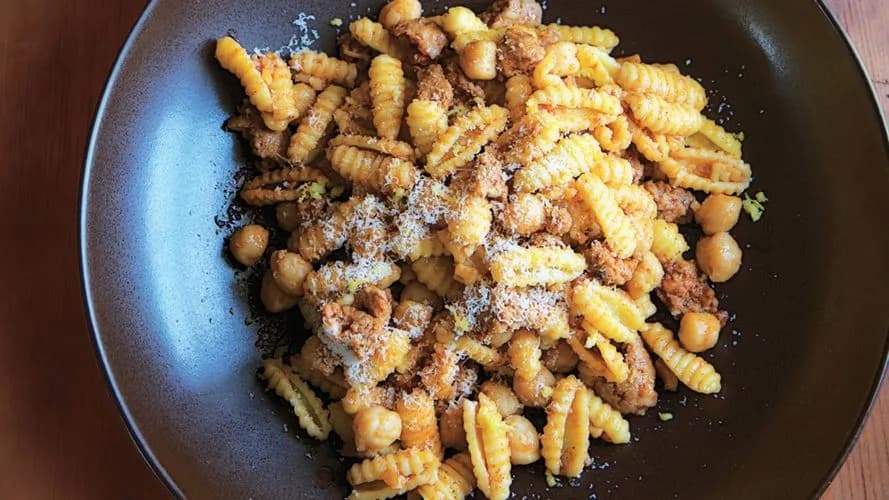 Pasta with Chorizo and Chickpeas
