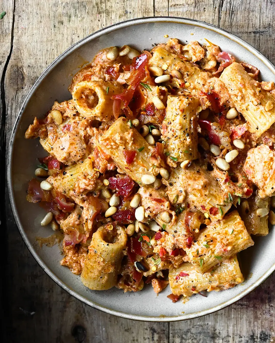 Pasta with Sun-Dried Tomato Ricotta Pesto