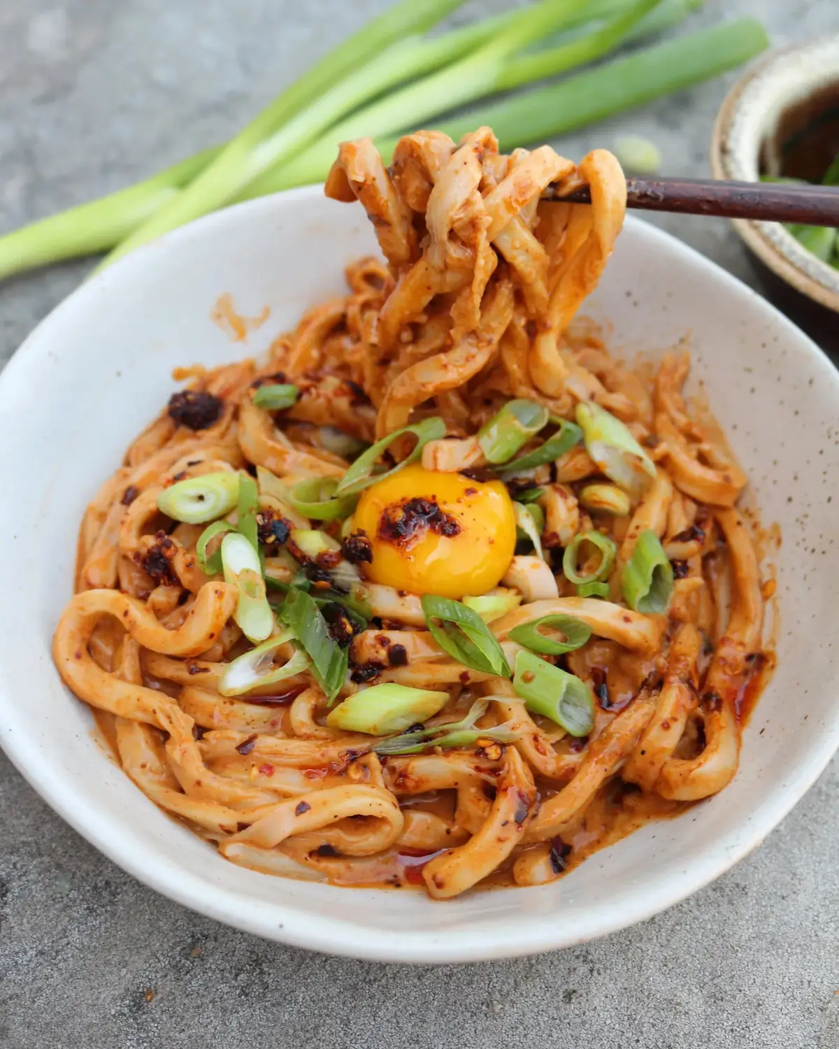 Peanut Butter Chili Oil Udon Noodles