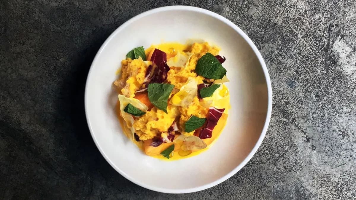 Persimmon and Prosciutto Salad with Mozzarella