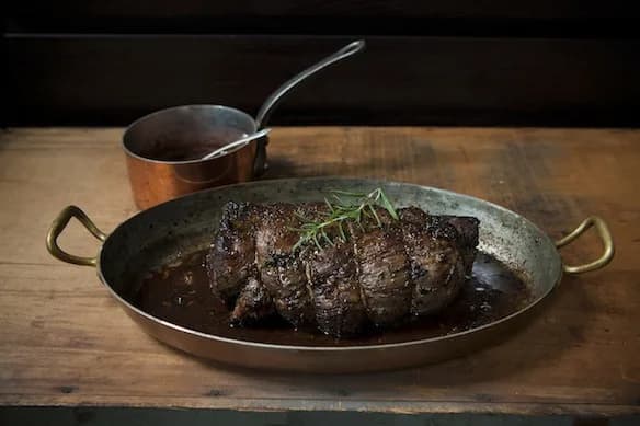 Porcini and Rosemary Crusted Beef Tenderloin with Port Wine Sauce
