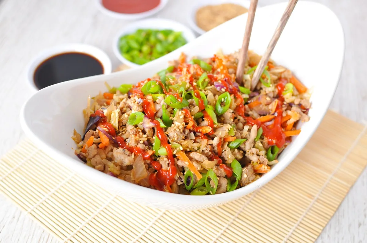 Pork Egg Roll in a Bowl – Paleo, Low Carb, Whole30