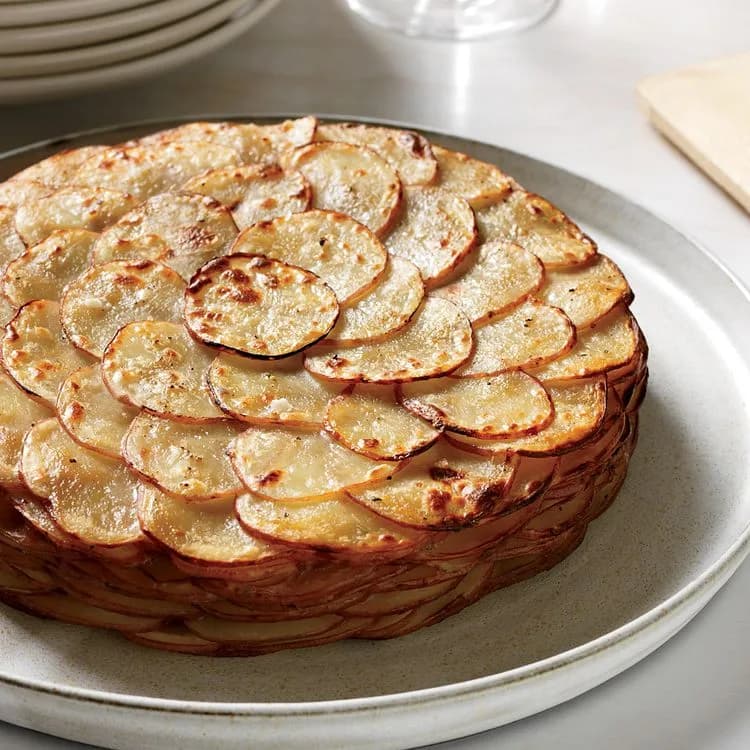 Potato Gratin with Herbs and Shallots