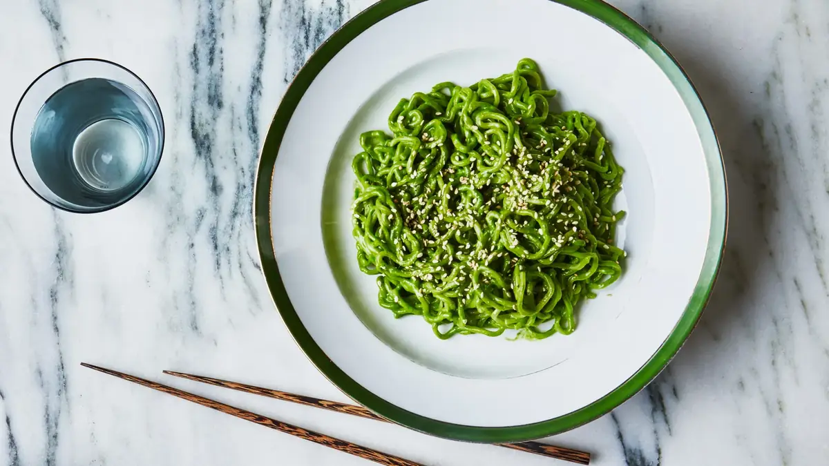Ramen Noodles with Miso Pesto