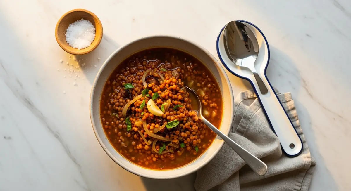 Red Lentil & Caramelized Onion Soup