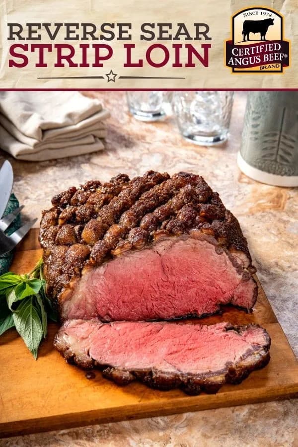 Reverse Seared Whole Strip Loin