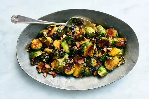 Roasted Brussels Sprouts with Honey and Miso