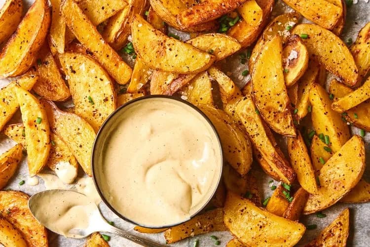 Roasted Potatoes with Anchovy-Dijon Aioli