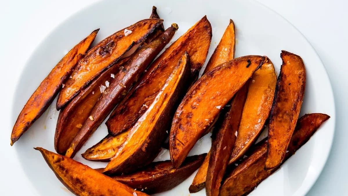 Roasted Sweet Potatoes with Garlic and Chile