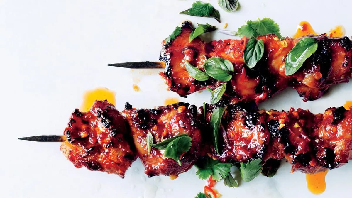 Sambal Chicken Skewers