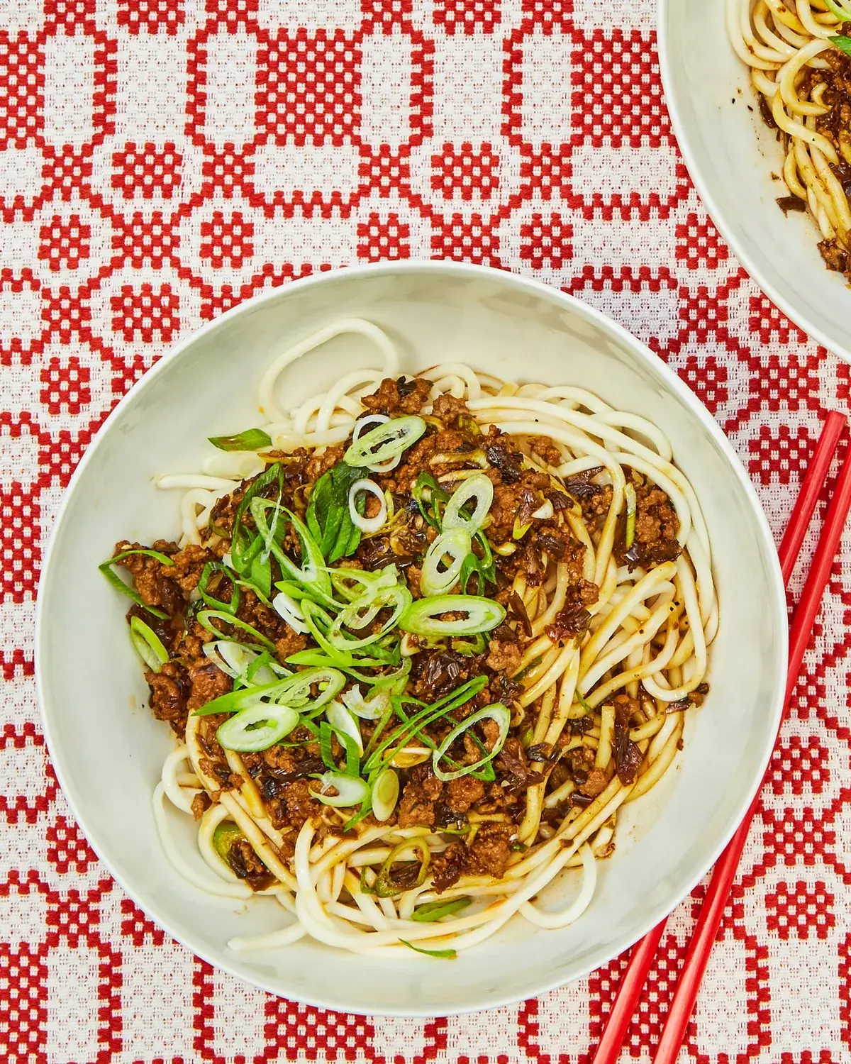 Sichuan Noodles with Spicy Pork Sauce (Dan Dan Mian)