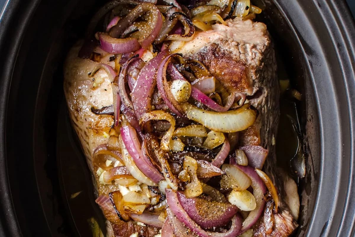 Slow Cooker Brisket and Onions