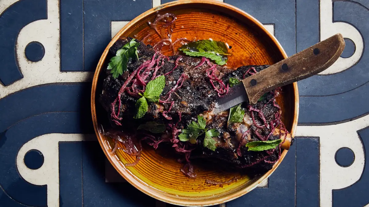 Slow-Roast Spiced Lamb Shoulder with Sumac Onions