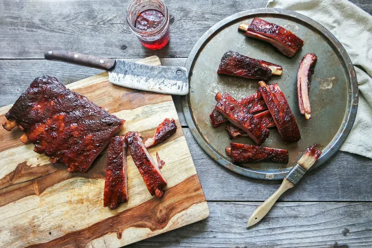 Smokey BBQ Pepper Jelly Pork Ribs
