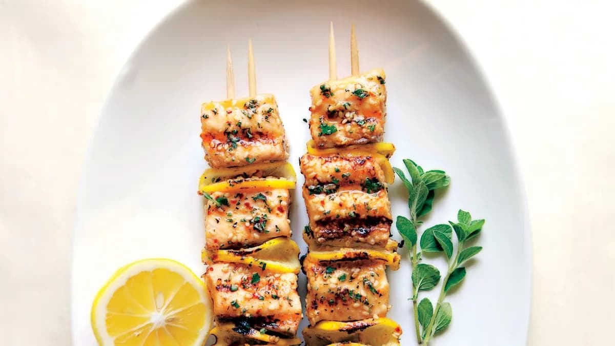 Spiced Salmon Kebabs