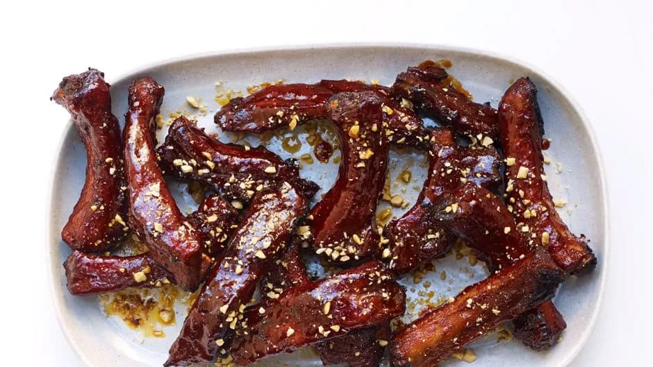 Spicy Glazed Pork Ribs