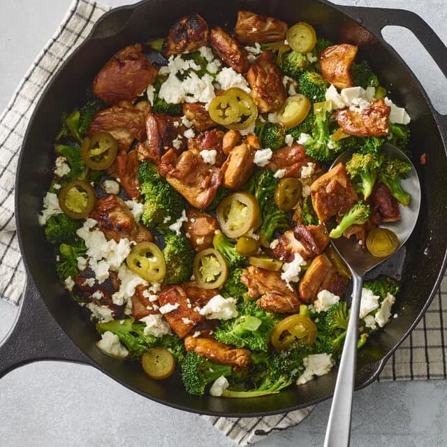 Spicy Honey Chicken with Broccoli