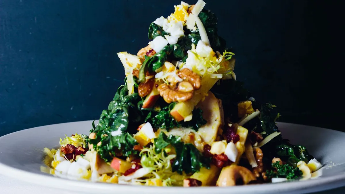 Spinach and Chicken Waldorf