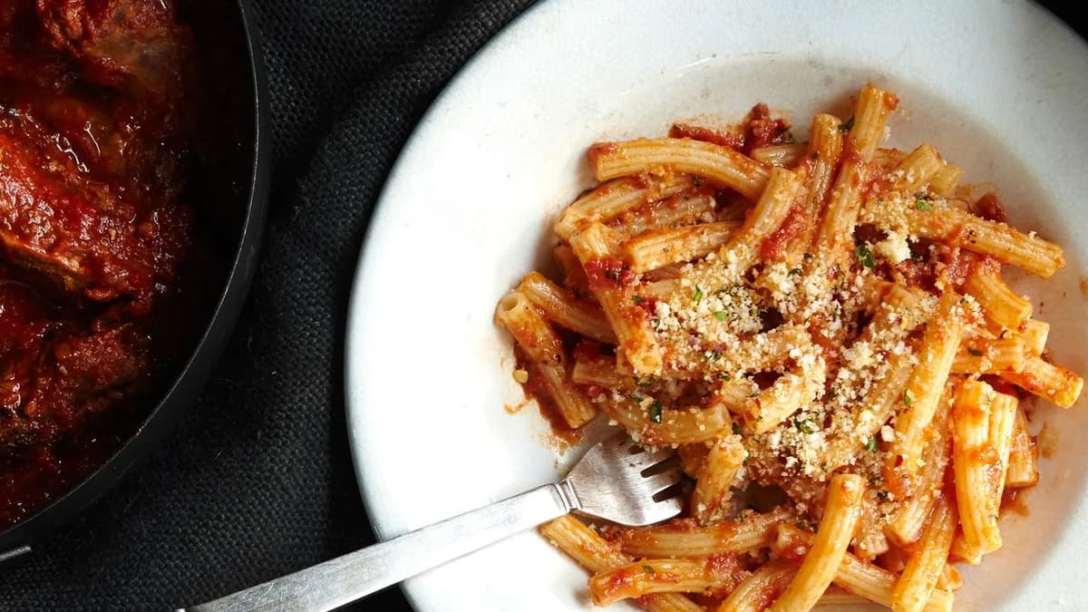 Sunday Sauce with Sausage and Braciole
