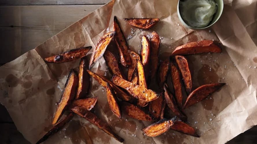 Sweet Potato Wedges with Lime Mayo