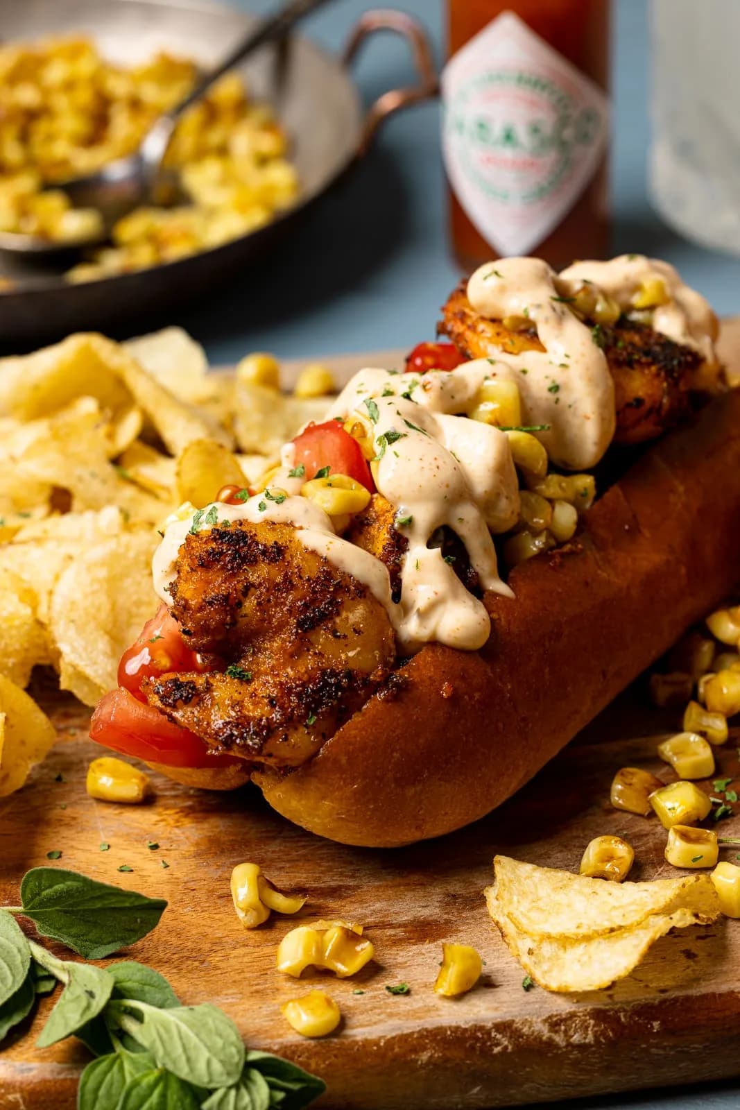 The Best Easy Blackened Shrimp Po' Boy