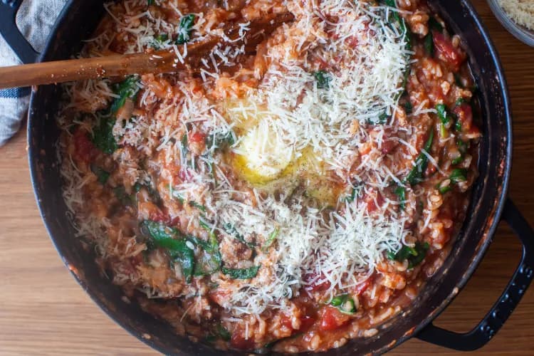 Tomato and Sausage Risotto