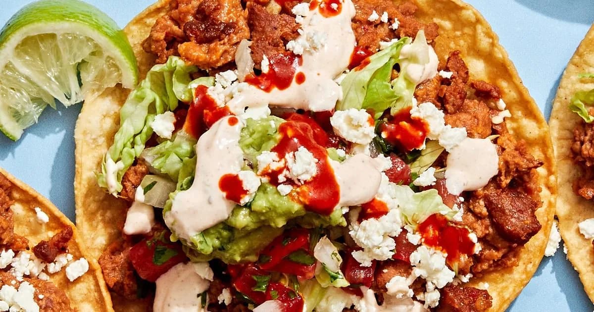 Tostadas (With Chorizo and Beans)
