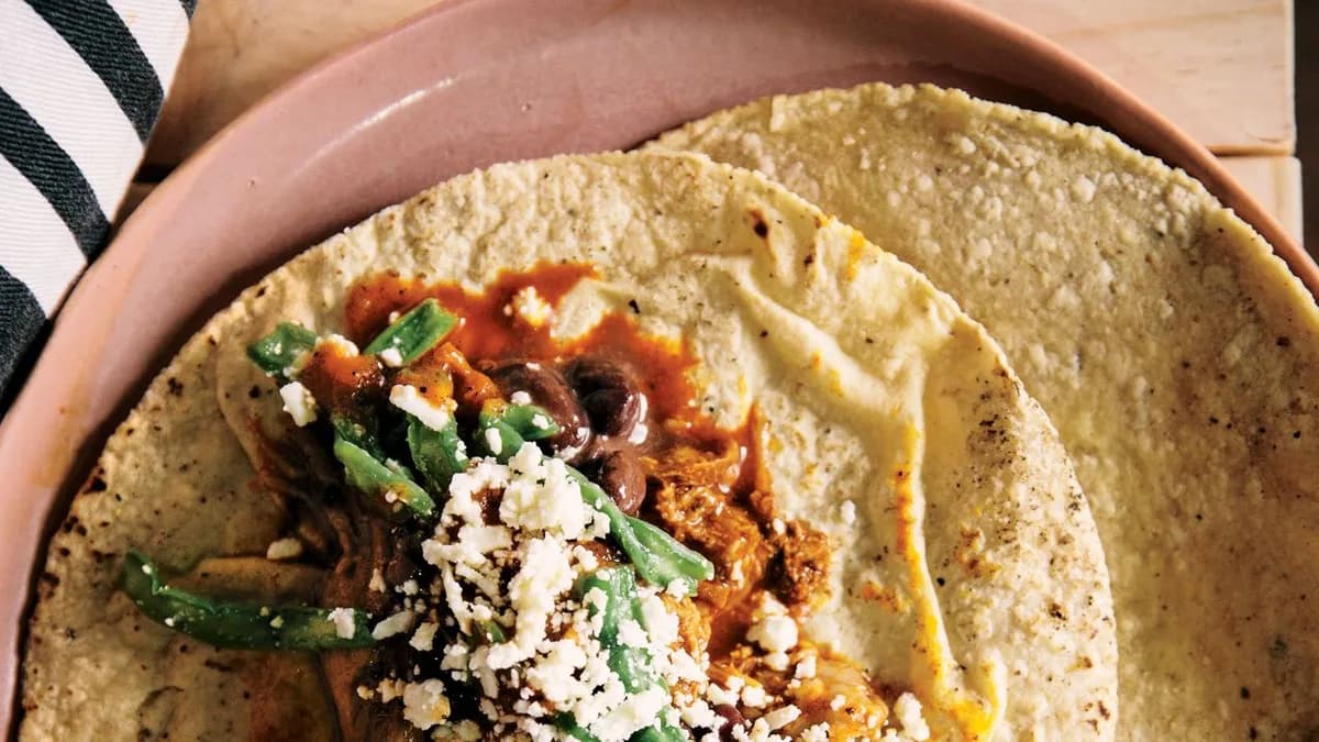 Turkey Barbacoa Tacos with Black Beans