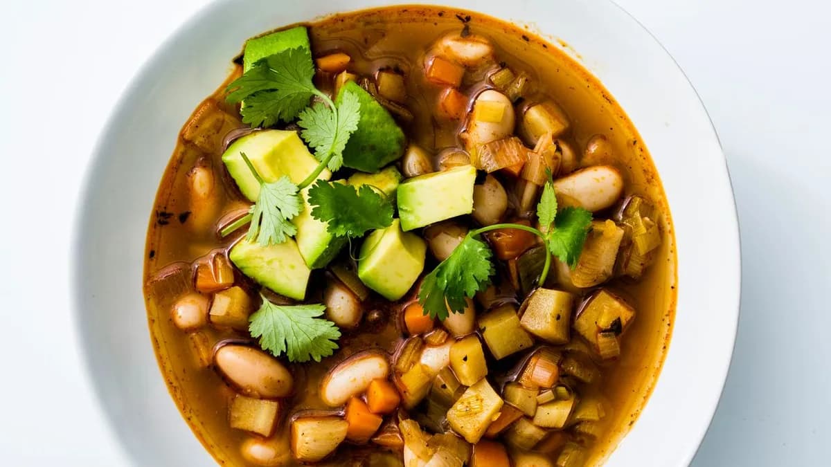 White Bean Chili with Winter Vegetables