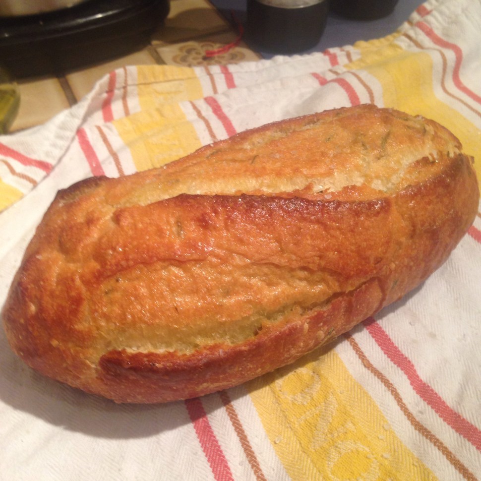 Rosemary and sea salt crusted bread